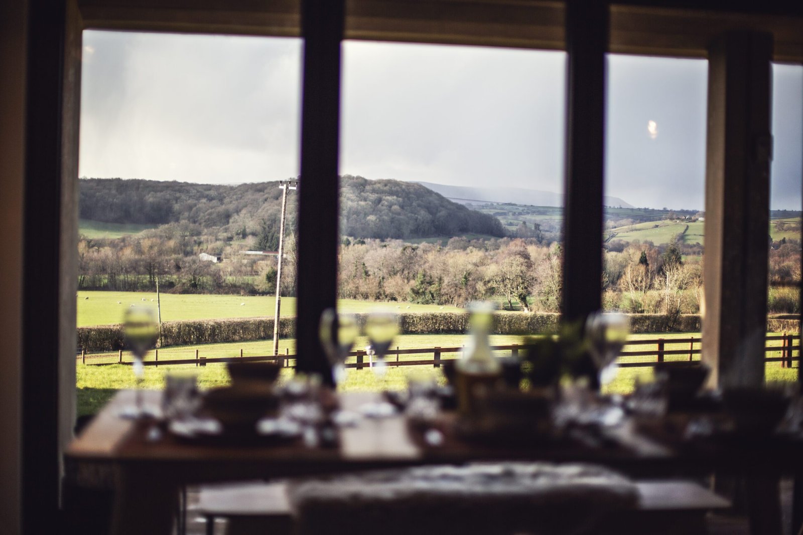 Countryside and Black Mountain views from Lane End